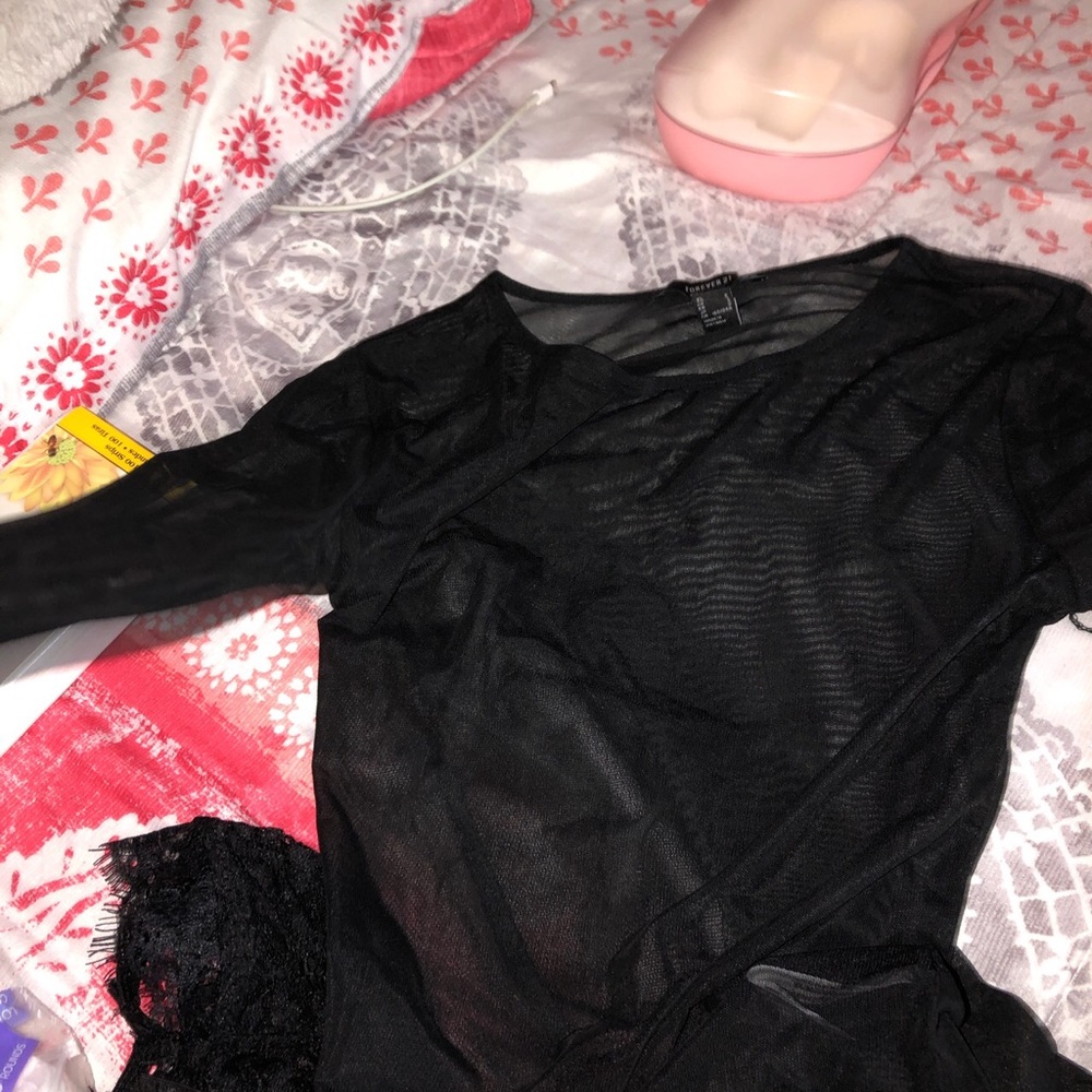 Forever 21 Mesh Bodysuit